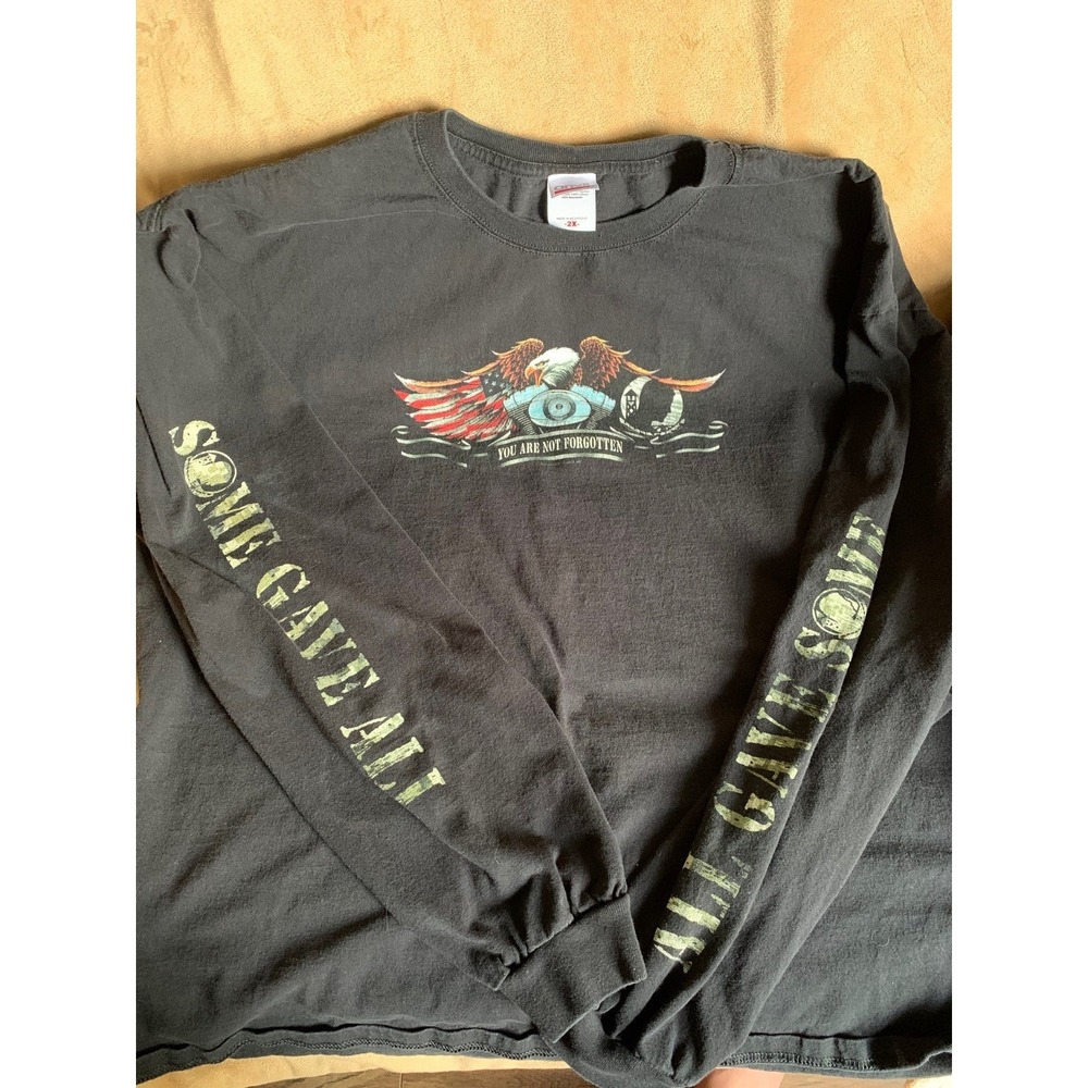 Vintage‎ All Gave Some Eagle Patriotic Graphic Long Sleeve T Shirt